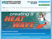 Tablet Screenshot of northshoreoil.com